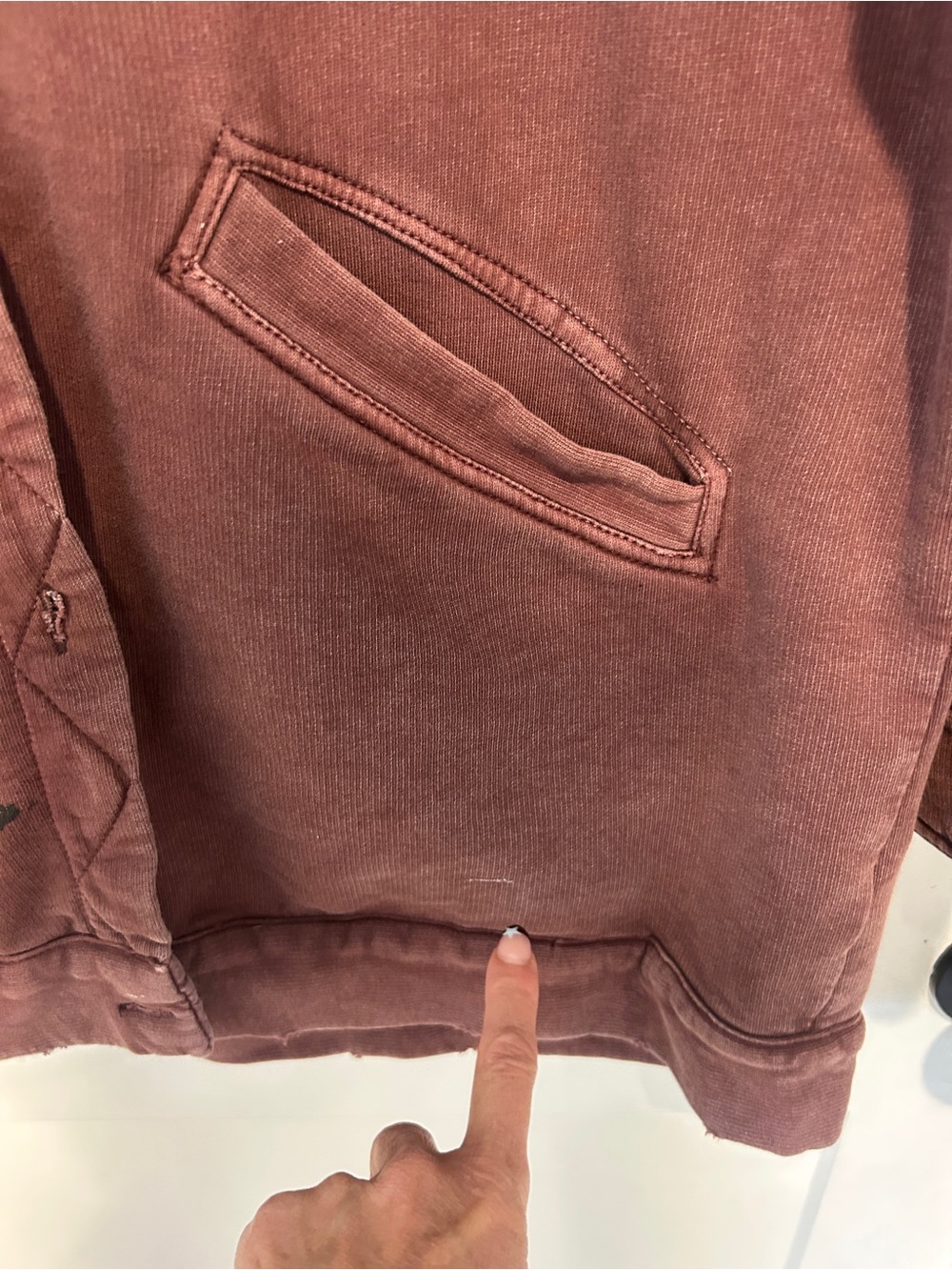 Free People Dawson Chore Jacket in Washed Chocolate Brown Size Medium - Picture 8 of 13
